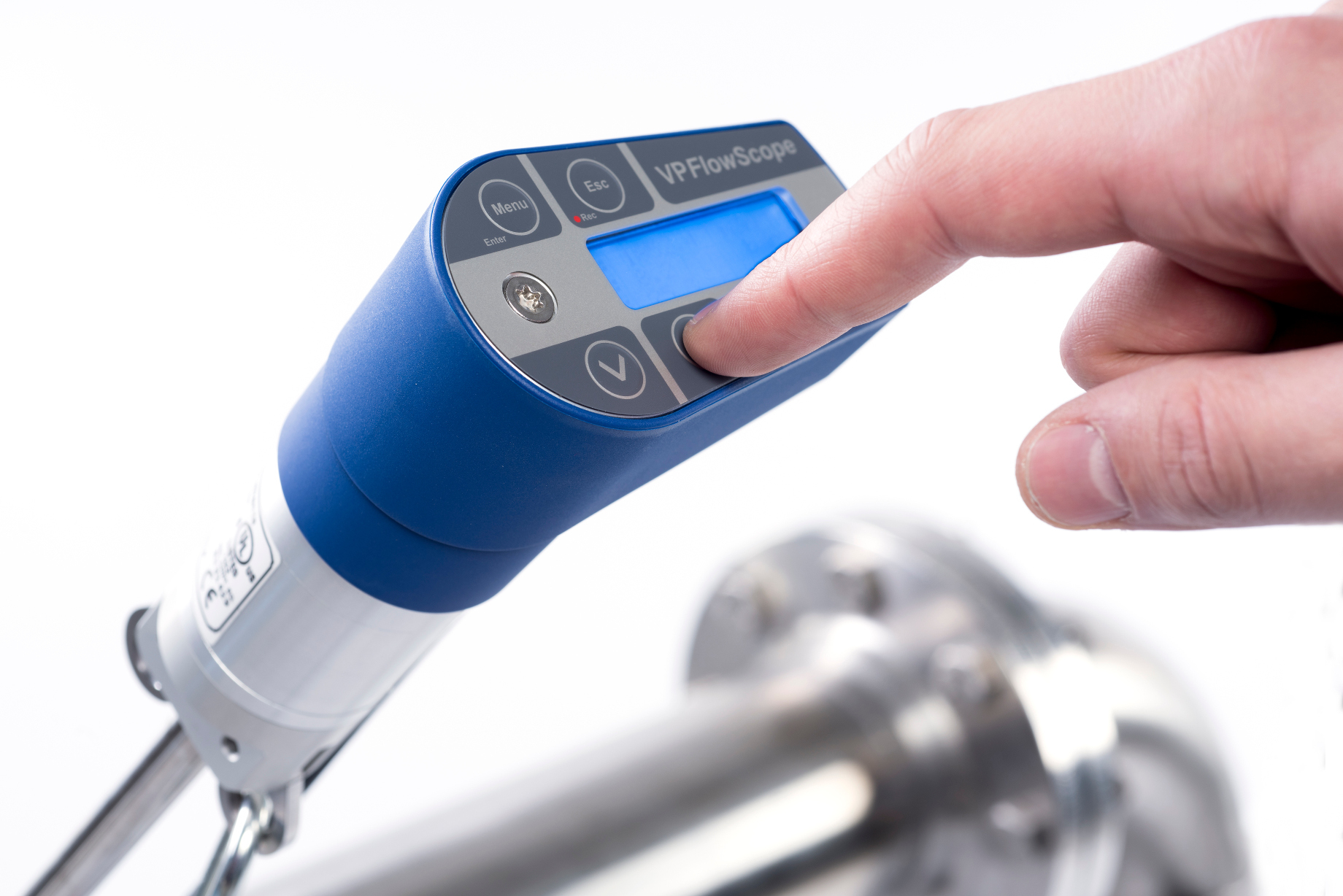 VP Flow Scope Probe with hand