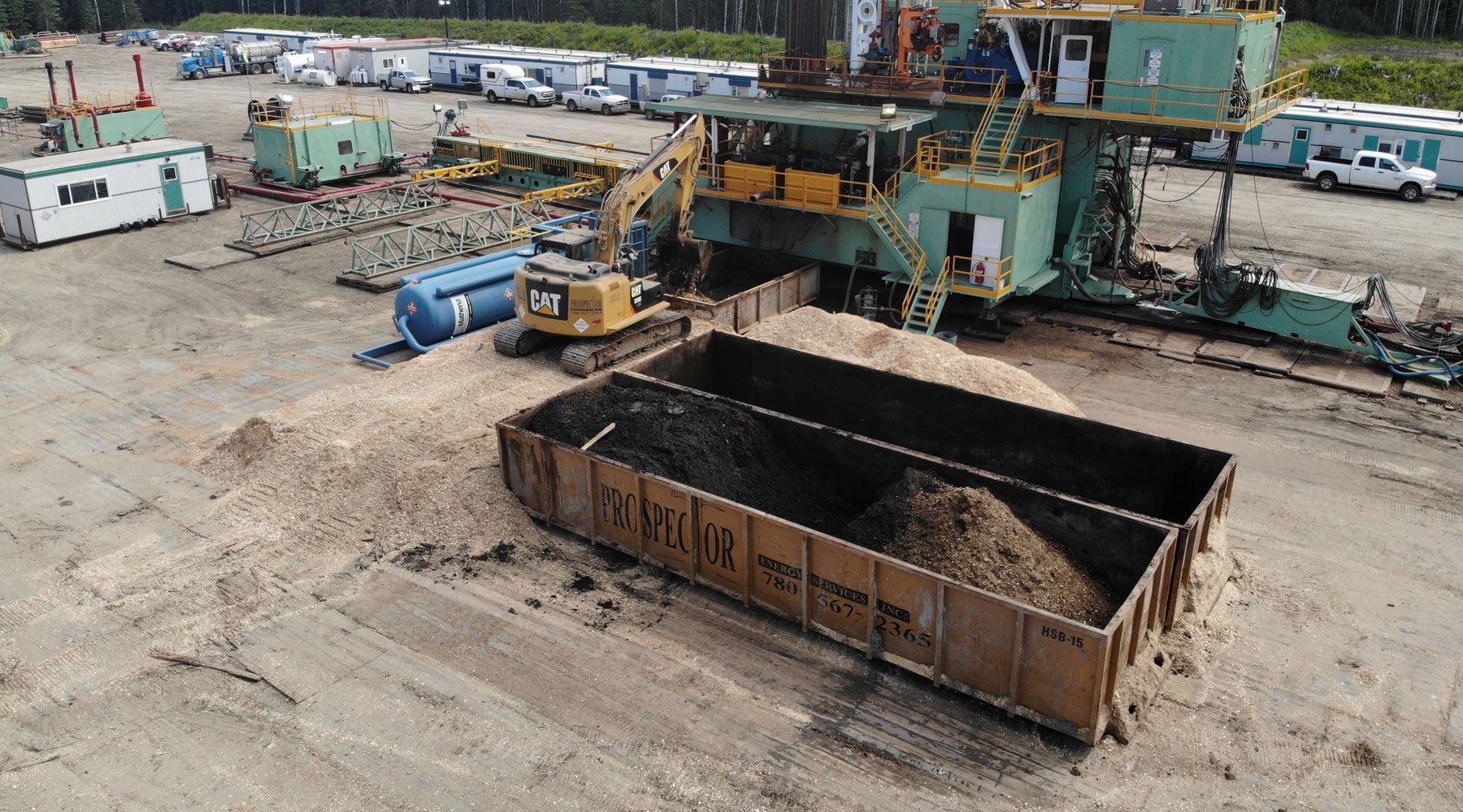 Image of Prospector Energy equipment at a wellsite Image of Prospector Energy equipment at a wellsite